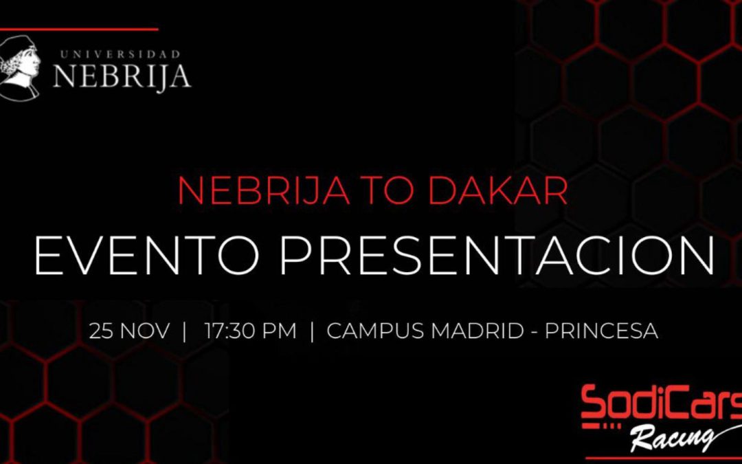 Evento presentación Nebrija to Dakar